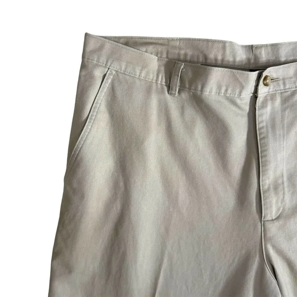 George Men's Relaxed‎ Fit Chino Pants Beige Cream Size 44 x 32 Casual